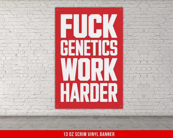 Motivational Vinyl Banner for Gym Decor, Inspiring Weightlifting Quote Wall Art, Fitness Powerlifting Poster, Inspirational Home Gym Decor