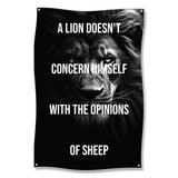 Motivational Lion Quote Poster, Gym Wall Art, Inspirational Lion Print, Workout Room Decor, Fitness Motivation Sign, Animal Canvas