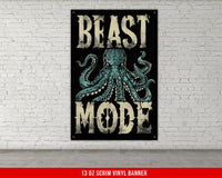 a picture of an octopus on a brick wall