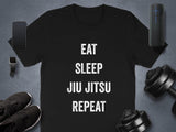 Eat Sleep Jiu Jitsu Repeat Shirt, Martial Arts Gift, Brazilian Jiu Jitsu Tee, BJJ Lifestyle Shirt, Jiu Jitsu Training Apparel