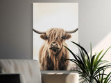 Highland Cow Art Print, Rustic Farmhouse Decor, Scottish Coo Portrait, Shaggy Cattle Wall Art, Farm Animal, Boho Home Accent

Highland Cow