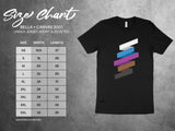 Colorful Geometric Stacked Block Design T-Shirt, Casual Graphic Tee, Unisex Fashion Top, Modern Art Shirt, Cool Everyday Wear
