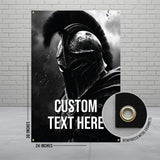 Spartan Warrior Poster, Black and White Art Print, Medieval Wall Art, Large Wall Hanging, Knight Decor, Home Office Decor, 24x36 Inches