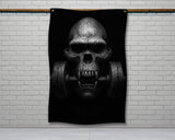 The image is a black and white advertisement for a product, likely a double-fold hem or a 2-meter-long fabric. The ad provides a size guide for the product, indicating that it is 56 inches long and 34.5 inches wide.