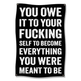 Motivational Wall Art, Encouraging Quote Poster, Inspirational Home Decor, Self Improvement Banner, Positive Affirmation Sign