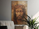 Jesus Crown of Thorns Wall Art, Religious Christian Canvas Print, Spiritual Devotional Decor, Vintage Christ Painting, Faith Print
Jesus Art