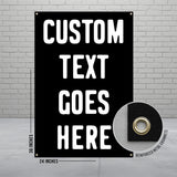 Custom Text Banner, Personalized Sign, Customizable Poster, Large Indoor Outdoor Banner, Business Advertisement, Event Decoration