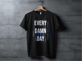 Men's Every Damn Day T-Shirt, Patriotic American Flag Shirt, Motivational Workout Tee, Fitness Gym Apparel, Back Side Print Available