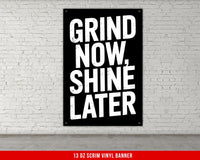 Motivational quote vinyl banner for home gym decor weightlifting fitness powerlifting inspirational gym wall art garage gym