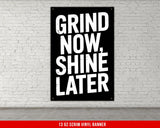 Motivational quote vinyl banner for home gym decor weightlifting fitness powerlifting inspirational gym wall art garage gym