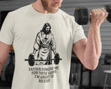 Cute Jesus Gift T-Shirt | Christian Gift | Christian Shirt | Funny Gym Shirt | Religious Faith Gym Tshirt | Deadlifter Shirt | Cross Shirt