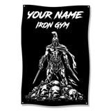 Spartan Warrior Poster, Iron Gym Decor, Black and White Wall Art, Motivational Fitness Artwork, Gym Inspiration Print
