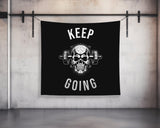 Keep Going Motivational Quote Tapestry