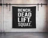 Custom Tapestry Banner For Home Gym Decor Weightlifting Motivational Quote Wall Art Fitness Powerlifting Inspirational Custom