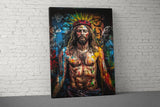 Jesus Christ Graffiti Art, Modern Christian Wall Decor, Urban Religious Print, Colorful Spiritual Painting, Edgy Faith Artwork
Jesus Christ
