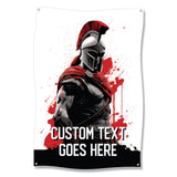 Spartan Warrior Poster, Gladiator Wall Art, Ancient Soldier Print, Medieval Knight Banner, Epic Battle Decor, Roman Fighter Artwork