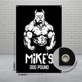 Gym Banner, Muscle Dog Poster, Workout Motivation Decor, Fitness Wall Art, Gym Inspiration, Workout Room, Man Cave Sign, Muscle Dog Art