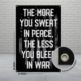 Inspirational Military Quote Banner, Motivational Wall Art, Patriotic Decor, Soldier Gift, Home Office Wall Hanging, Custom Poster