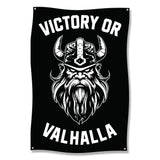 Victory or Valhalla Workout Poster, Viking Warrior Gym Decor, Motivational Wall Art for Home Gym, Nordic Mythology Fitness Decor