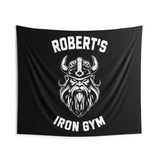 Viking Warrior | Custom Gym Tapestry | Home Gym Flag Decor | Large Quote Wall Art | Motivational Inspirational | Your Name Custom Banner