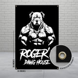 Roger Dawg House Poster, Bold Wall Art, Unique Dog Decor, Home Decor Gift, Pet Lovers, Modern Room Decoration, Customizable Artwork