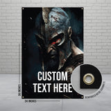 Viking Warrior Poster, Customizable Wall Art, Medieval Decor, Nordic Mythology Print, Personalized Gift, Home Office Decor