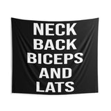 Motivational Quote Tapestry, Banner For Home Gym Decor, Weightlifting Wall Art, Fitness Powerlifting Inspirational Custom Decor