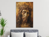 Jesus Christ Crown of Thorns Art, Religious Wall Decor, Spiritual Messiah Print, Christian Faith, Divine Sacred Image, Devotional Home
Jesus