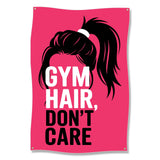 Gym Hair Dont Care Wall Art, Motivational Gym Decor, Fitness Room Poster, Workout Wall Art Print, Home Gym Decoration