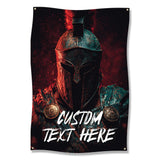 Spartan Warrior Poster, Gym Decor, Fitness Motivation, Inspirational Wall Art, Man Cave, Home Gym, Gladiator Helmet Art