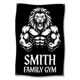 Lion Gym Poster, Family Gym Decor, Smith Family Gym, Motivational Gym Art, Lion Wall Art, Gym Motivation, Fitness Poster