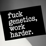 Motivational Poster, Work Harder Quote, Inspirational Wall Art, Fitness Decor, Motivational Print, Home Gym Decor, Typography Art
