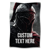Spartan Warrior Poster, Gladiator Wall Art, Warrior Decor for Home, Historical Soldier Print, Battle Armor Poster, Custom Text Art Banner