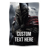 Custom Knight Poster, Medieval Warrior Wall Art, Personalized Home Decor, Fantasy Soldier Artwork, Custom Text Print