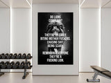 Motivational Lion Quote Wall Art, Gym Decor Wall Poster, Inspirational Workout Print, Black and White Fitness Artwork