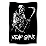 Reaper Gym Banner, Fitness Motivation Wall Art, Skull Gym Decor, Workout Room Flag, Grim Reaper Fitness Poster, Gym Wall Decor