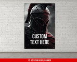 Spartan Banner For Home Gym Decor Weightlifting Motivational Quote Wall Art Fitness Powerlifting Inspirational Gift