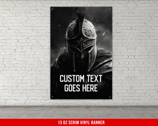 Custom Home Gym Banner - Large Personalized Quote - Home Decor - Office Workout Room Wall Art - Spartan V2