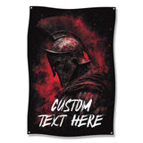 Spartan warrior wall art, gym decor, fitness room poster, motivational workout art, custom text home gym decoration
