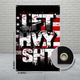 Lift Heavy Shit Sign, Gym Motivation Banner, Fitness Wall Decoration, Workout Room Decor, Inspirational Gym Wall Art, 24x36 Inches