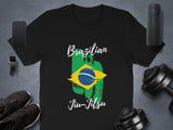 Brazilian Jiu Jitsu Shirt, Brazilian Flag Martial Arts T-shirt, BJJ Training Tee, Brazilian Fighter Gift, Jiu Jitsu Apparel