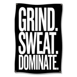 Grind Sweat Dominate Gym Wall Art, Motivational Fitness Poster, Workout Room Decor, Gym Inspirational Sign, Home Gym Decoration