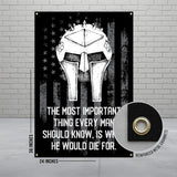 Warrior Helmet Poster, Inspirational Quote Wall Art, Motivational Print, Man Cave Decor, Vintage Style Banner, 24x36 Inches