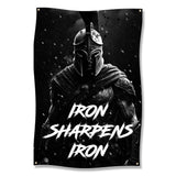 Spartan Warrior Poster, Motivational Wall Art, Iron Sharpens Iron, Man Cave Decor, Gym Inspiration Print, Fitness Room Decoration