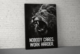 Motivational Quote Wall Art, Weightlifting Decor, Fitness Inspirational Canvas, Powerlifting Home Gym, Garage Gym Art
