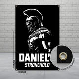 Spartan Warrior Wall Art, Cool Gladiator Banner, Unique Spartan Decor, Epic Warrior Poster, Ancient Greece, Bold Wall Decoration
