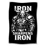 Iron Sharpens Iron Wall Art, Motivational Gym Decor, Fitness Inspiration Poster, Strength Training Home Gym, Workout Room Decor