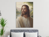 Jesus Christ Painting, Christian Wall Art, Religious Decor, Lord Jesus Canvas Print, Sacred Art, Divine Portrait, Spiritual Home Gift, Faith