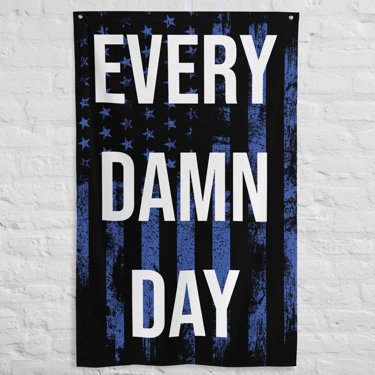 Every Damn Day - Blue USA Gym Flag