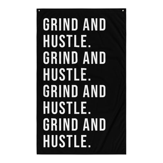 Grind And Hustle Gym Flag